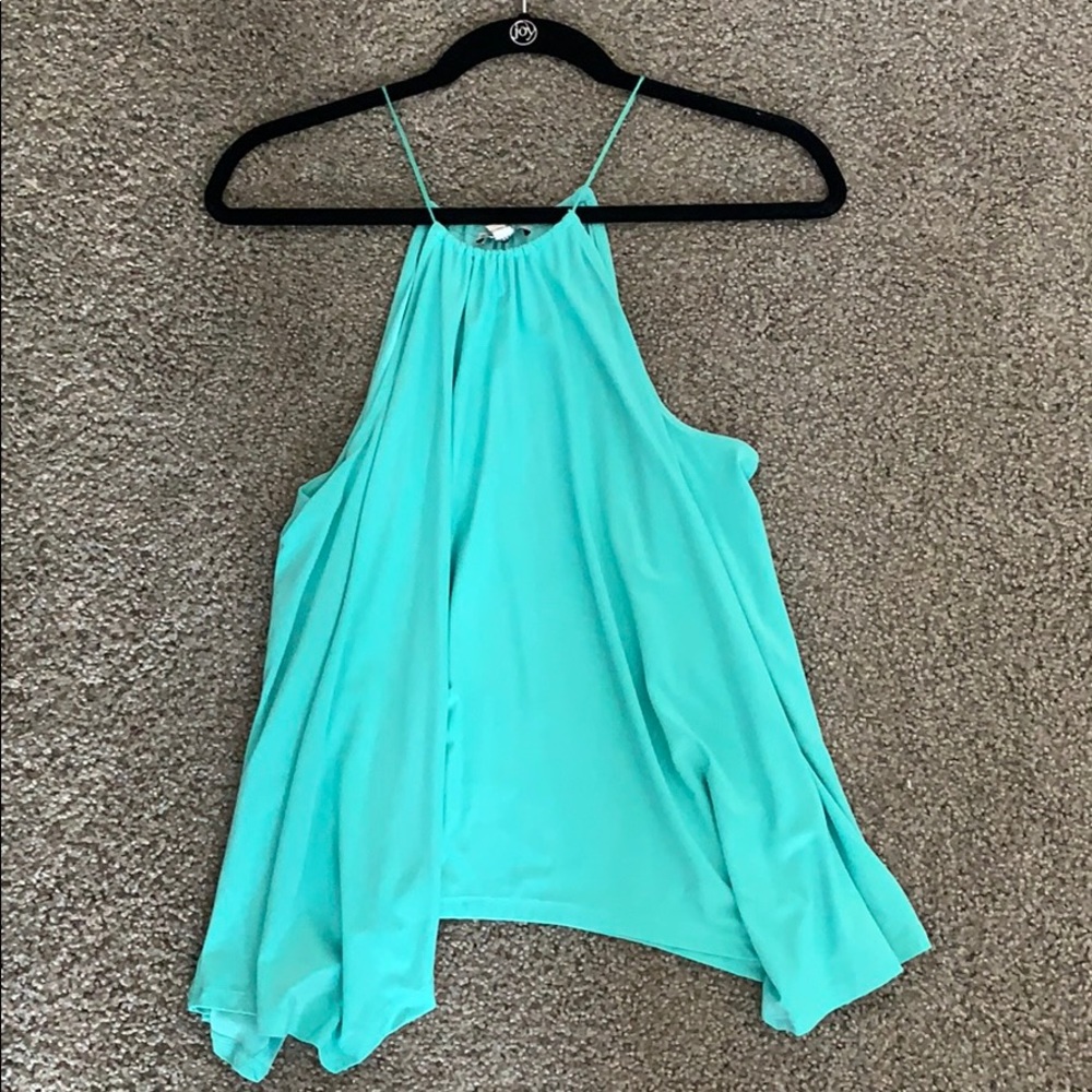 Fun Flowy teal tank
